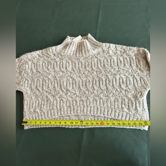 Lena Mock Neck Cropped Sweater by CRESCENT - Picture 12 of 13